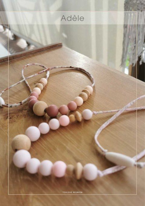 "Adèle", le collier d'allaitement et de portage au cordon Liberty