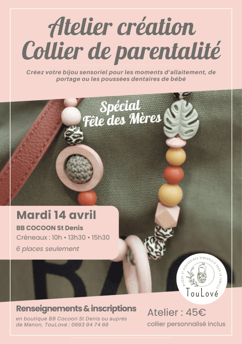 Atelier Création de Collier de Parentalité à ST DENIS